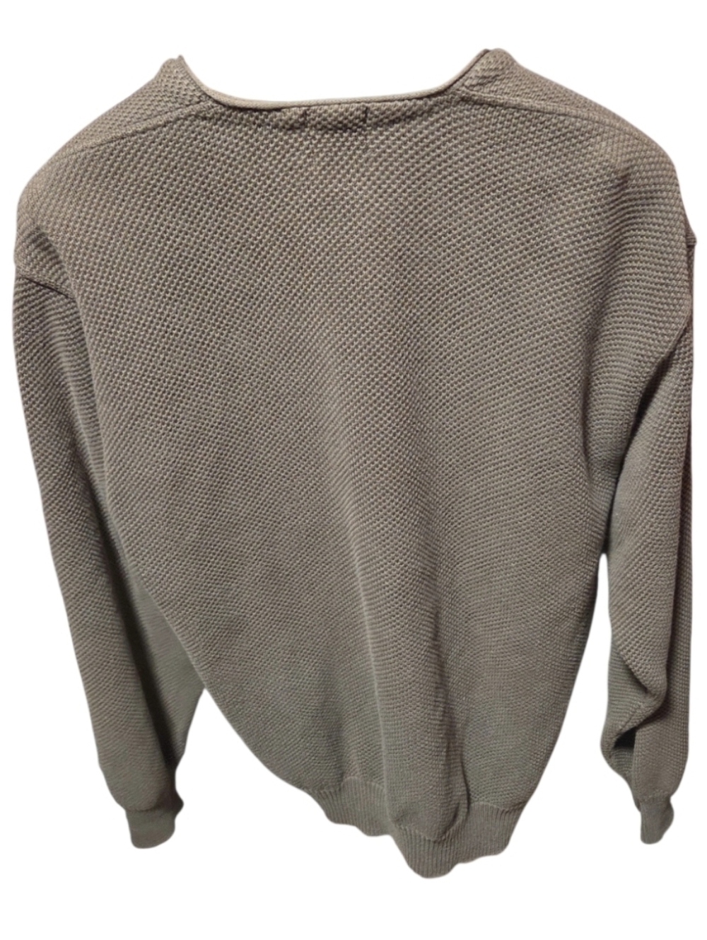 Vintage Y2K Gap Waffle Knit Taupe Cotton Cardigan Size XL - Picture 2 of 5